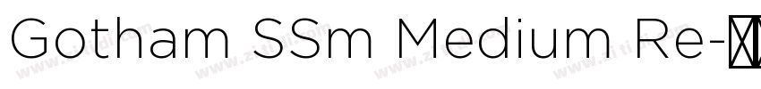 Gotham SSm Medium Re字体转换 Gotham SSm Medium Re字体转换